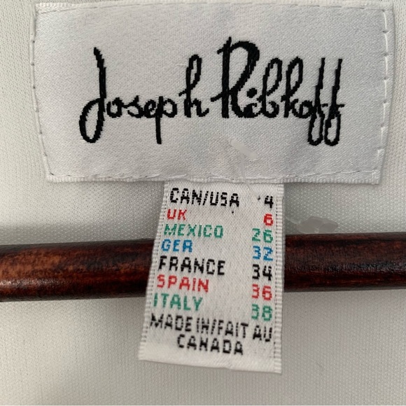 Joseph Ribkoff Textured White Mini Dress 4 - Picture 5 of 5